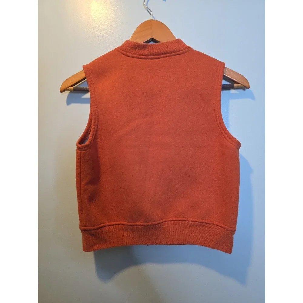 Vintage Kids' GAP Orange/Rust Sleeveless Vest- S Fall Family photos‎ Layering